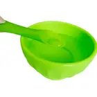 Soother BPA Free Bamboo Leaf Shape Teething Baby Use Silicone Infant Feeding Spoon Silicone Baby Toy
