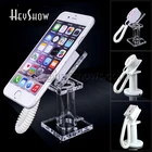 Acrylic Mobile Cell Phone Security Display Stand Iphone Anti-theft Holder With Retractable Device For Retail Shop Show