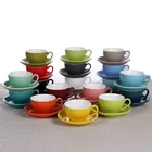 High quality stoneware glazed tea set different colors to choose