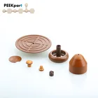 custom vespel cnc turned plastic parts 5 axis cnc machining parts