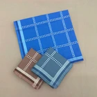High Quality Low Price Custom Single color Printed Square Cotton Classic Handkerchief for man Wholesale