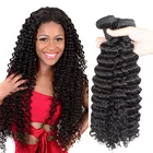 Wholesale 100% virgin cuticle aligned human hair deep wave hair extension from india natural hair weave bundles