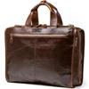 Classic Style Meets Contemporary Feature Large Capacity Male Handle Crossbody Bag Genuine Leather Briefcase For Men