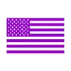 Factory Orders Custom 3x5ft Printing Polyester American Flag Purple For Outdoor