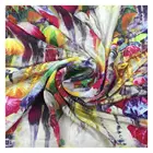 100% silk digital printed silk chiffon fabric