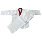 Wholesale taekwondo clothing white V neck Uniform