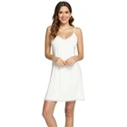 Wholesale Womens Plus Size Knitted Nightgown White Lace Nightdress Loose Dorm Slip Sleep Shirt Tee Nightshirt