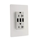 2019 leishen factory 20A 125V TR Receptacle 2USB Wall Desk Ceiling Sofa Mirror Amounted charger outlet with UL approval