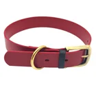 Custom Personalized Diy TPU Plated Luxury Rolled Leather Pet Dog Collar and Leash Set