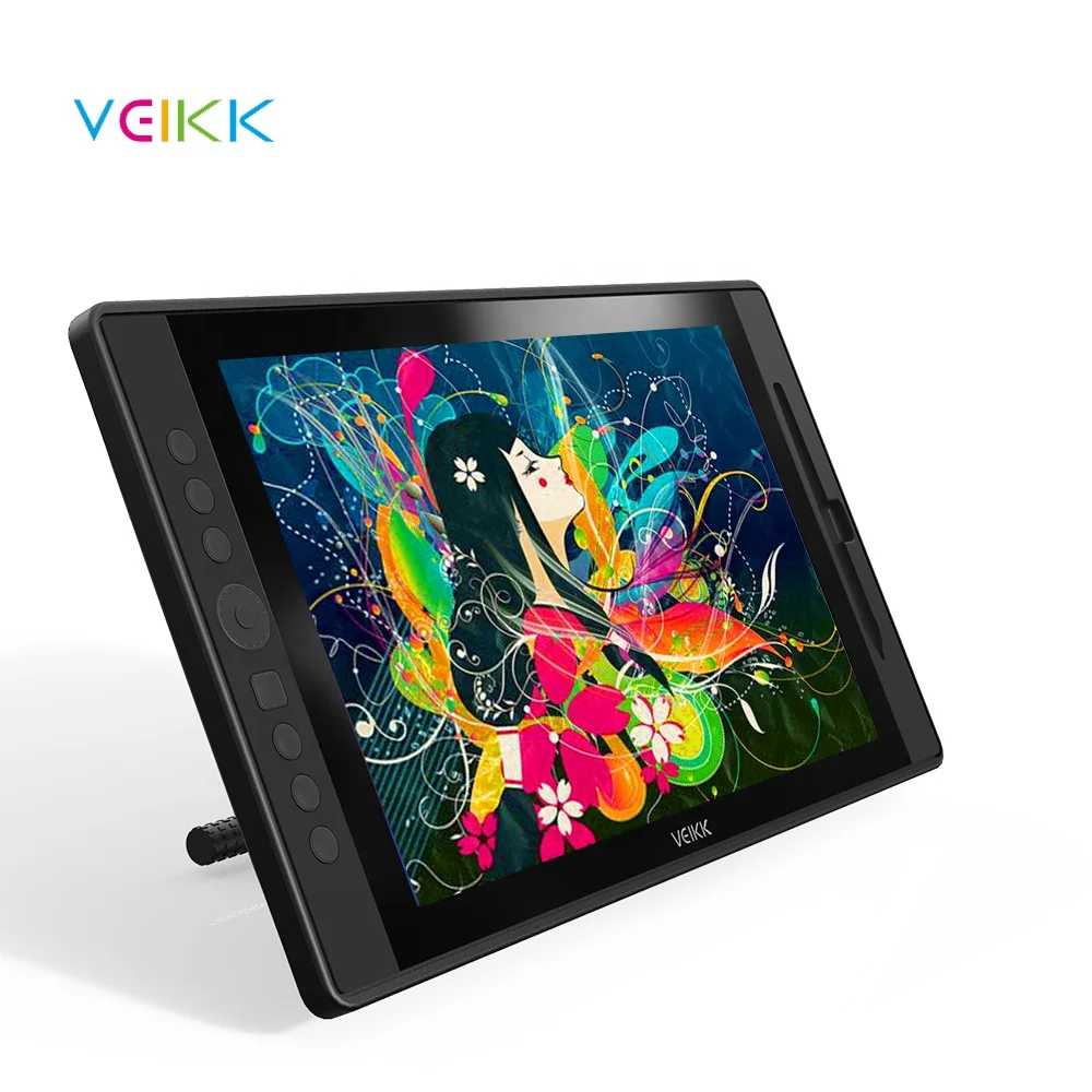 VEIKK VK1560 15.6 بوصة الرسومات اللوحي ثلاثية الأبعاد تصميم الرسومات اللوحي الرسوم المتحركة البرمجيات