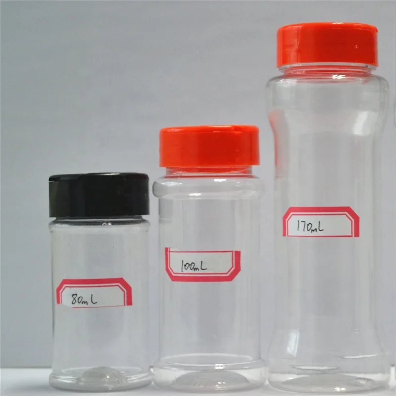 plastic spice bottles with lids