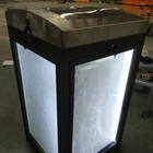 SOLAR BIN FOR STREET FURNITURE URBAN FURNITURE SMART BIN ENCLOSURE CAN OUTDOOR ADVERTISING LED LIGHT BOX