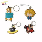 Hot Selling Custom 3d Pvc Ring Finland Goat Pu Keychain Key Holder&chains