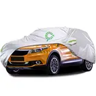 3 Layers Sun Shade Waterproof UV Protection Cotton Lining Solar Car Cover