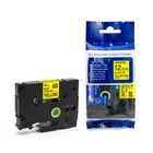 Oil Proof Black Yellow Manual Typewriter Ribbon Tape Labeling For Brother Label Tape Wholesale