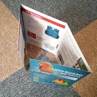 durable strong paper customize printed A4 tri-fold brochures with spot UV varnish
