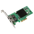 PCI-Express PCIe 4X RJ45 Dual Port Server Lan card 10/100/1000M Gigabit Ethernet Network Adapter with Intel350-T2