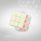 study and play white wood Puzzle mirror photo magic cube