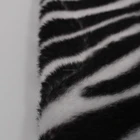 China Product Manufacturers Zebra Printing Short Pile Plush Fabric With S-Wave for Kids Toys