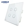 Livolo VL-C304-81 US/AU 4 gang 1 way touch smart Wall Switch