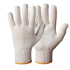 Logo Customization Gloves Factory Cotton Gloves White Cotton Knitted Gloves 600g