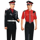 wholesale cheap housekeeping staff g4s security guards uniform set red airport security shirt