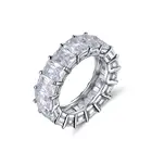RINNTIN OR146 Eternity Rings Cubic Zircon Wedding Ring Jewelry For Women