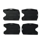 ID Badge Card Holder Rigid Plastic Open faced 2 Sided 2 Cards