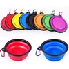 Outdoor Travelling Portable Collapsible Silicone Pet Bowls Feeder Dog Bowl