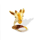2019 New Creative Forest Giraffe Enamel Ring Ring Wholesale