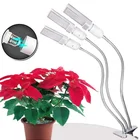 Newest 50W Dual Head Led Grow Light Bulb for Indoor Plants Super Bright Sunlike Full Spectrum Desk Grow Lamp White