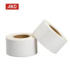 4"x6" thermal transfer label 500pcs roll OEM adhesive semi-glossy coated paper