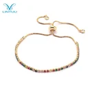 2019 new arrivals men women gold cubic zirconia tennis adjustable chain bracelet Jewelry