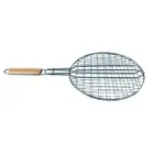 Wood Handle Chrome Plated Iron Wire Extendable Broiler Basket