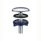 Salle de bain basin sink bath water drain hole brass overflow cover