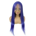 Morein 100% Virgin Brazilian Human Hair 150 Density Front Full Lace Colored Wigs 20 inch Long Straight Hair For Women