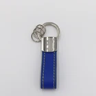 High quality factory wholesale custom engraved keyrings leather keychain