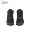 Leather safety security work boots with steel toe for women