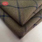 New checks design 70% polyester 30% viscose suiting tweed uniform fabric