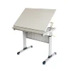 Manual Height Adjustable Heigh drafting drawing table for student