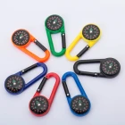 High quality cheap wholesale keychain climbing button compass for outdoor camping hiking