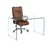 U-Shaped Toughened Glass Computer Desk/Workstation Desk/game tables
