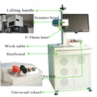 10W Desktop fiber laser marking machine laser printer for plastic and metal product