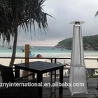 Stainless Steel glass tube square Pyramid Gas Patio heater