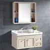 Space aluminum bathroom cabinet with drawer activity picture frame ceramic basin manufacturers direct sales