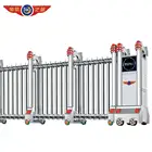 Aluminum retractable door luxury aluminum alloy industrial