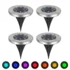 7 Color Changing Stainless Steel 8 LED Garden In-Ground Lights LED Light