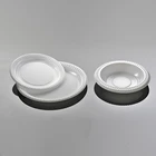 メーカーは高品質の環境にやさしいラウンドリサイクル可能分割使い捨てプラスチックpsプレートをカスタマイズします