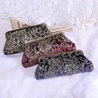 New Vintage Embroidered Sequin Lady Elegant Cheongsam Velvet Banquet Evening Dinner Party Women Bag Ladies Clutch Bag