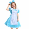In Stock 2019 New Kids Anime Alice Cosplay Costume Halloween Carnival Dirndl Costume Dress For Sale